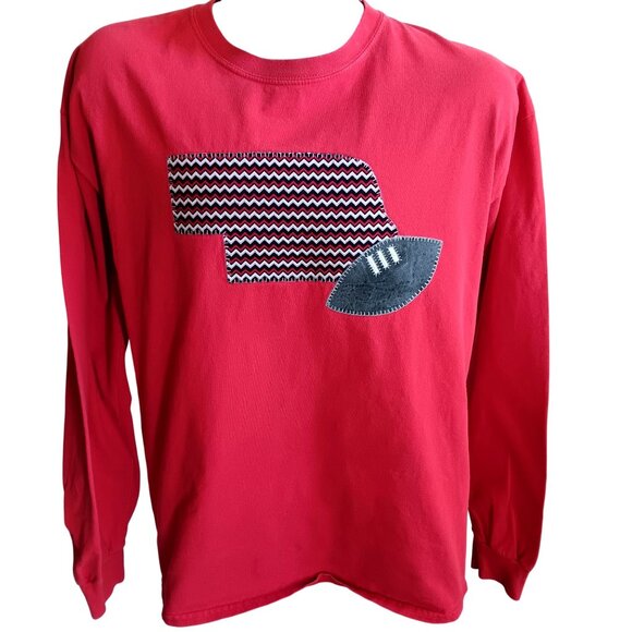 Men's XL Vintage T-shirt Big Red Nebraska Huskers Football Cottage Design 90s - Picture 1 of 6